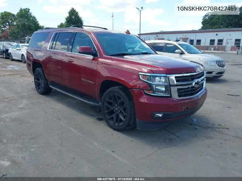 2016 Chevrolet Suburban Lt VIN: 1GNSKHKC7GR427469 Lot: 42775875