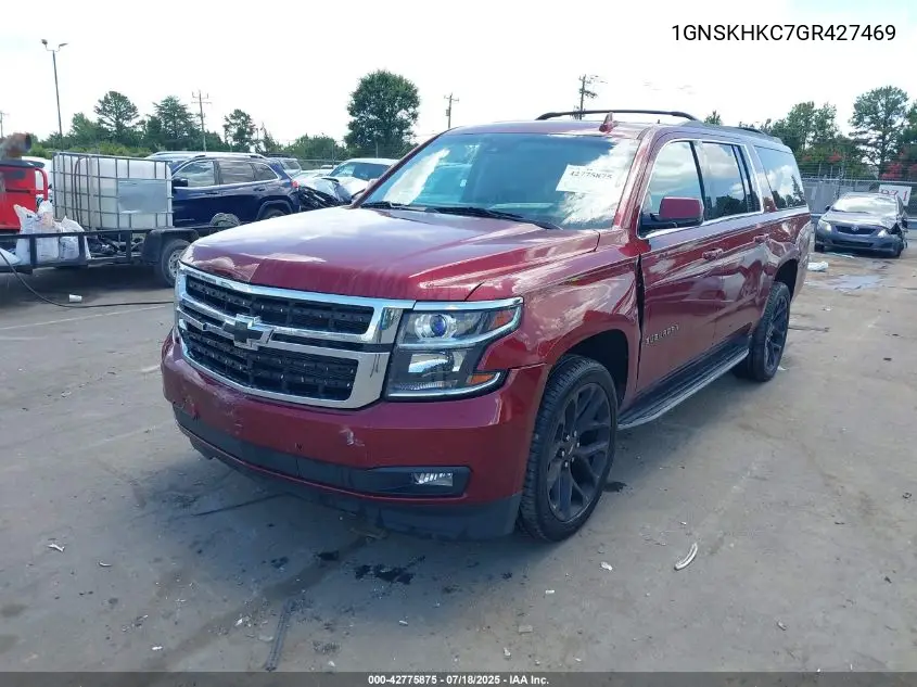 2016 Chevrolet Suburban Lt VIN: 1GNSKHKC7GR427469 Lot: 42775875