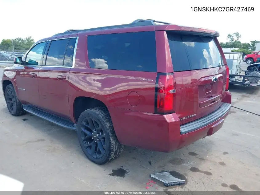 2016 Chevrolet Suburban Lt VIN: 1GNSKHKC7GR427469 Lot: 42775875