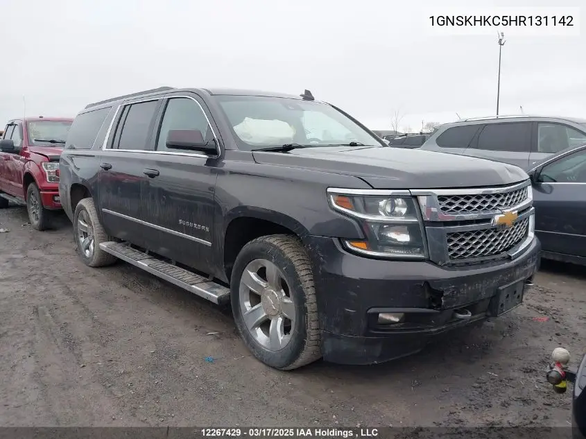 2017 Chevrolet Suburban Lt VIN: 1GNSKHKC5HR131142 Lot: 12267429