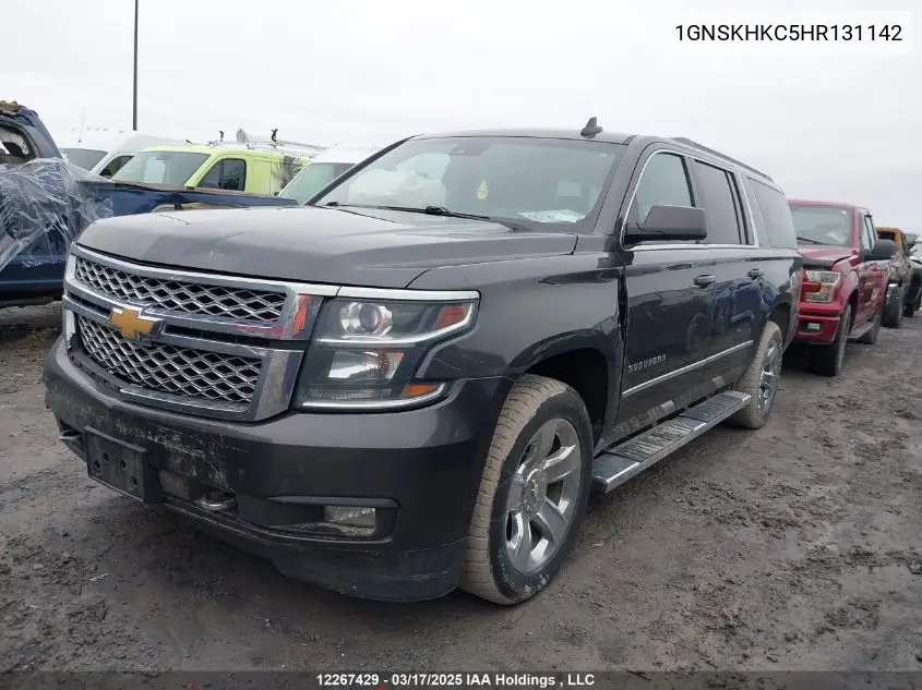 2017 Chevrolet Suburban Lt VIN: 1GNSKHKC5HR131142 Lot: 12267429