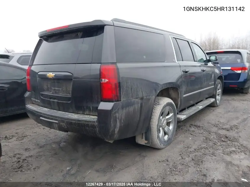 2017 Chevrolet Suburban Lt VIN: 1GNSKHKC5HR131142 Lot: 12267429