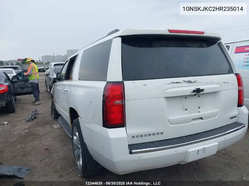 2017 Chevrolet Suburban Premier VIN: 1GNSKJKC2HR235014 Lot: 12344630