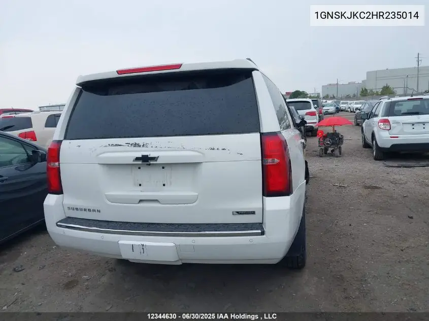 2017 Chevrolet Suburban Premier VIN: 1GNSKJKC2HR235014 Lot: 12344630