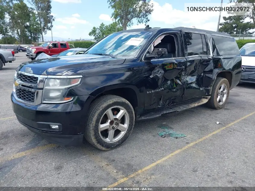 2017 Chevrolet Suburban Lt VIN: 1GNSCHKC3HR332972 Lot: 42239146