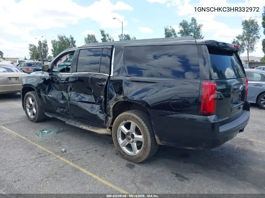 2017 Chevrolet Suburban Lt VIN: 1GNSCHKC3HR332972 Lot: 42239146