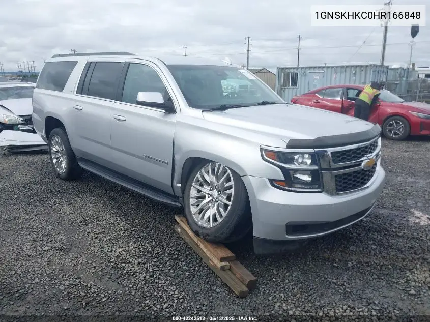 2017 Chevrolet Suburban Lt VIN: 1GNSKHKC0HR166848 Lot: 42242512