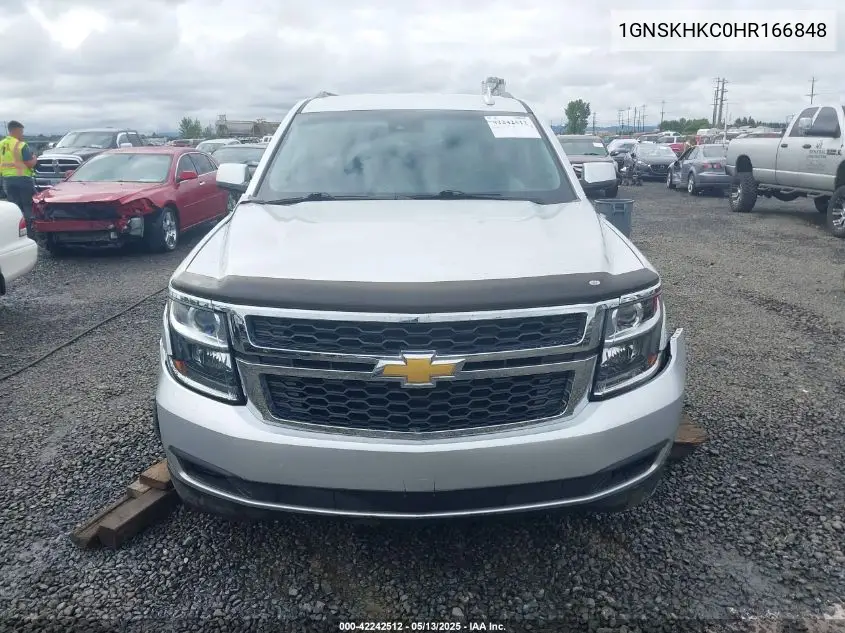 2017 Chevrolet Suburban Lt VIN: 1GNSKHKC0HR166848 Lot: 42242512