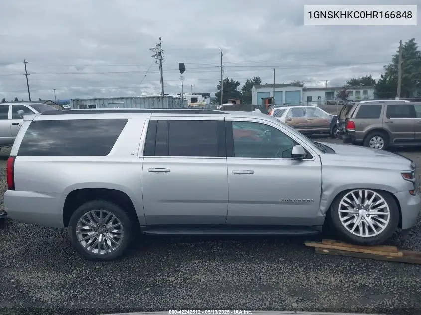 2017 Chevrolet Suburban Lt VIN: 1GNSKHKC0HR166848 Lot: 42242512