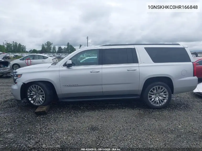 2017 Chevrolet Suburban Lt VIN: 1GNSKHKC0HR166848 Lot: 42242512