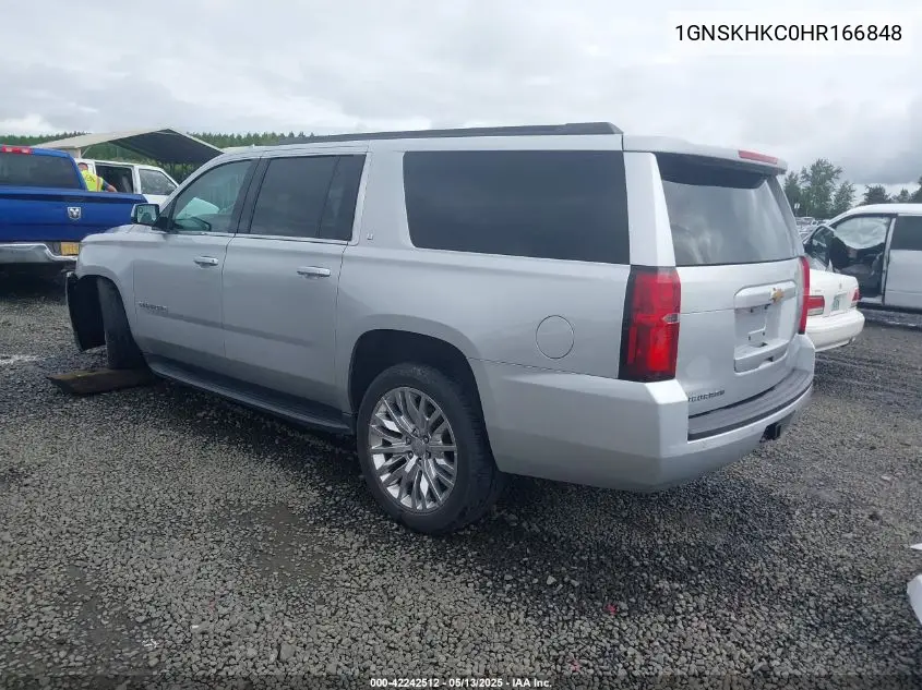 2017 Chevrolet Suburban Lt VIN: 1GNSKHKC0HR166848 Lot: 42242512
