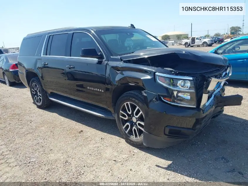 2017 Chevrolet Suburban Lt VIN: 1GNSCHKC8HR115353 Lot: 42256268