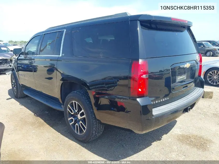 2017 Chevrolet Suburban Lt VIN: 1GNSCHKC8HR115353 Lot: 42256268