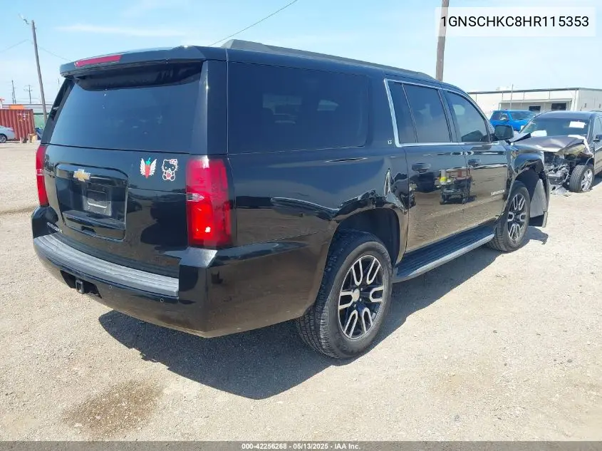 2017 Chevrolet Suburban Lt VIN: 1GNSCHKC8HR115353 Lot: 42256268
