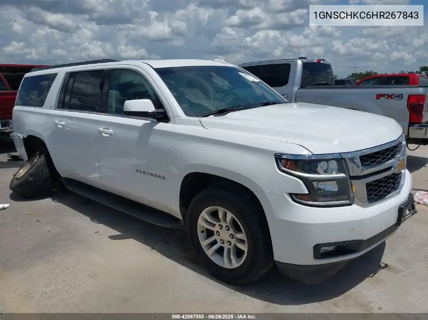 2017 Chevrolet Suburban Lt VIN: 1GNSCHKC6HR267843 Lot: 42567555