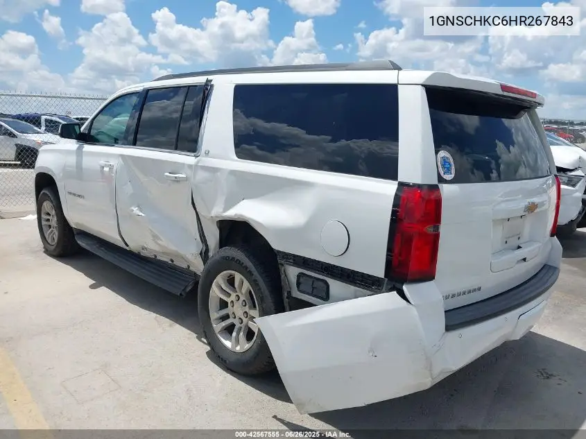 2017 Chevrolet Suburban Lt VIN: 1GNSCHKC6HR267843 Lot: 42567555