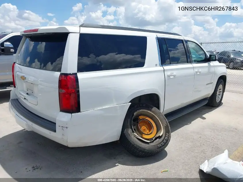 2017 Chevrolet Suburban Lt VIN: 1GNSCHKC6HR267843 Lot: 42567555