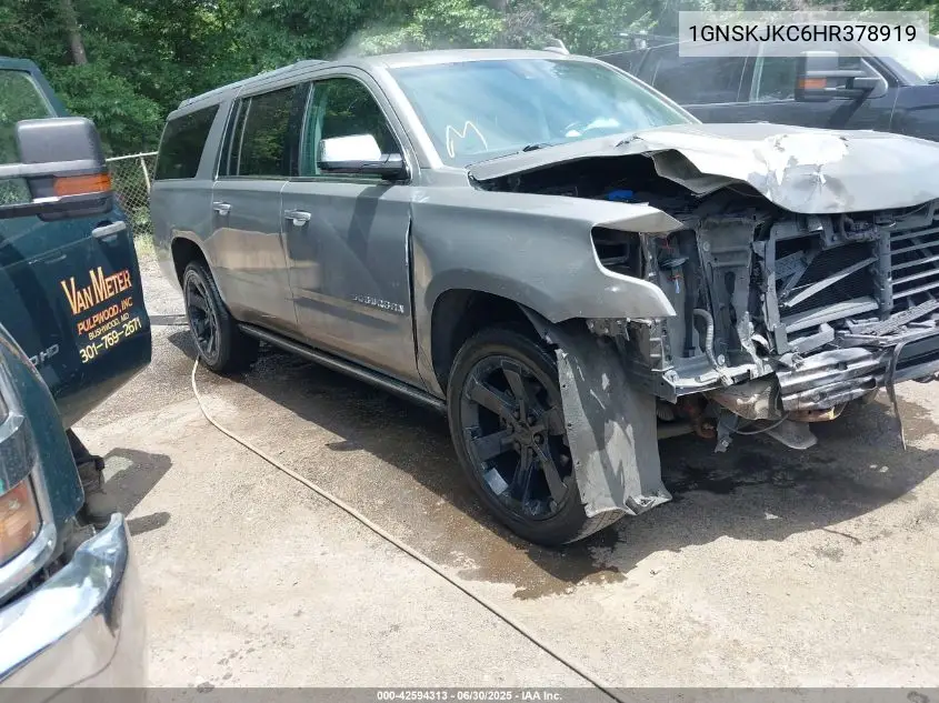 2017 Chevrolet Suburban Premier VIN: 1GNSKJKC6HR378919 Lot: 42594313