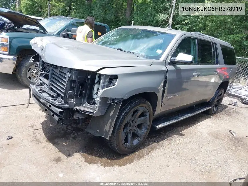 2017 Chevrolet Suburban Premier VIN: 1GNSKJKC6HR378919 Lot: 42594313