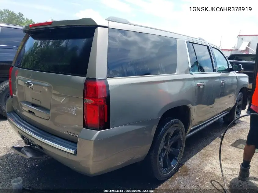 2017 Chevrolet Suburban Premier VIN: 1GNSKJKC6HR378919 Lot: 42594313