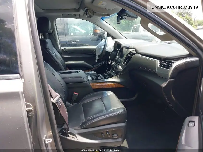 2017 Chevrolet Suburban Premier VIN: 1GNSKJKC6HR378919 Lot: 42594313