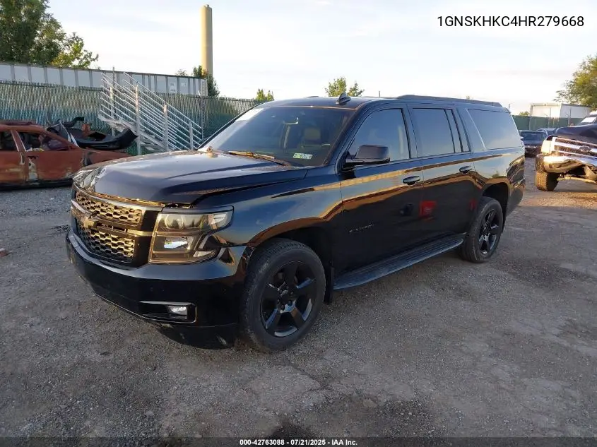 2017 Chevrolet Suburban Lt VIN: 1GNSKHKC4HR279668 Lot: 42763088
