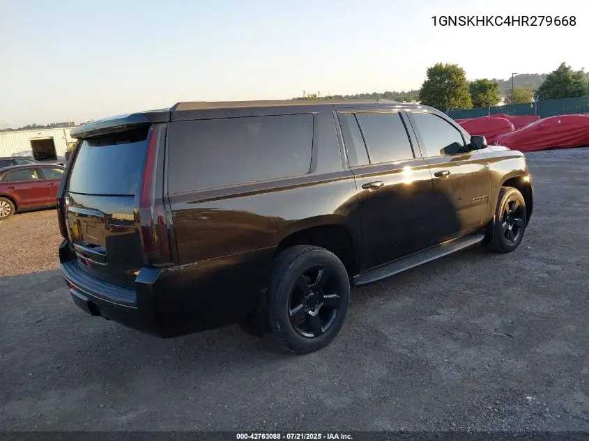 2017 Chevrolet Suburban Lt VIN: 1GNSKHKC4HR279668 Lot: 42763088