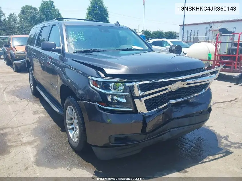 2018 Chevrolet Suburban Lt VIN: 1GNSKHKC4JR360143 Lot: 42606797