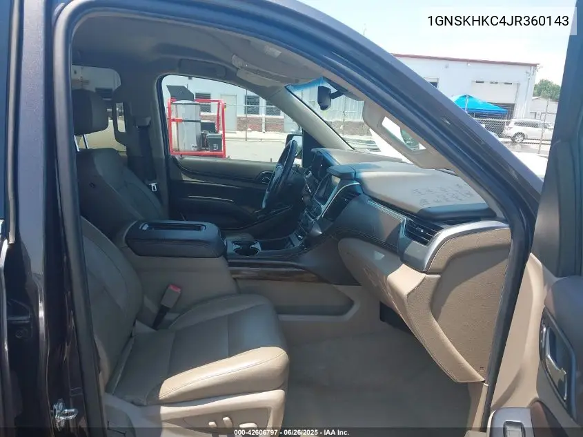 2018 Chevrolet Suburban Lt VIN: 1GNSKHKC4JR360143 Lot: 42606797