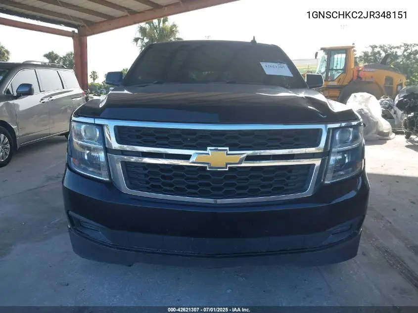 2018 Chevrolet Suburban Lt VIN: 1GNSCHKC2JR348151 Lot: 42621307