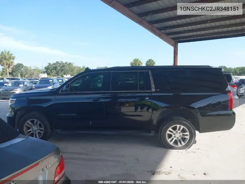 2018 Chevrolet Suburban Lt VIN: 1GNSCHKC2JR348151 Lot: 42621307