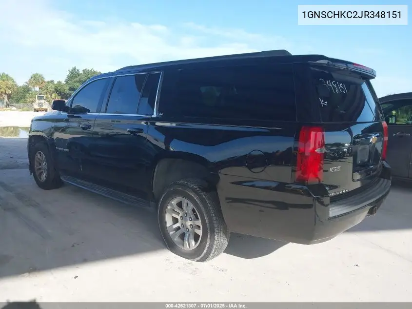 2018 Chevrolet Suburban Lt VIN: 1GNSCHKC2JR348151 Lot: 42621307