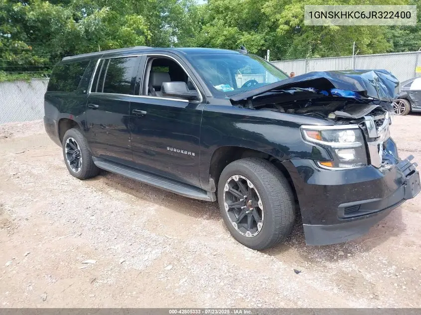 2018 Chevrolet Suburban Lt VIN: 1GNSKHKC6JR322400 Lot: 42805333