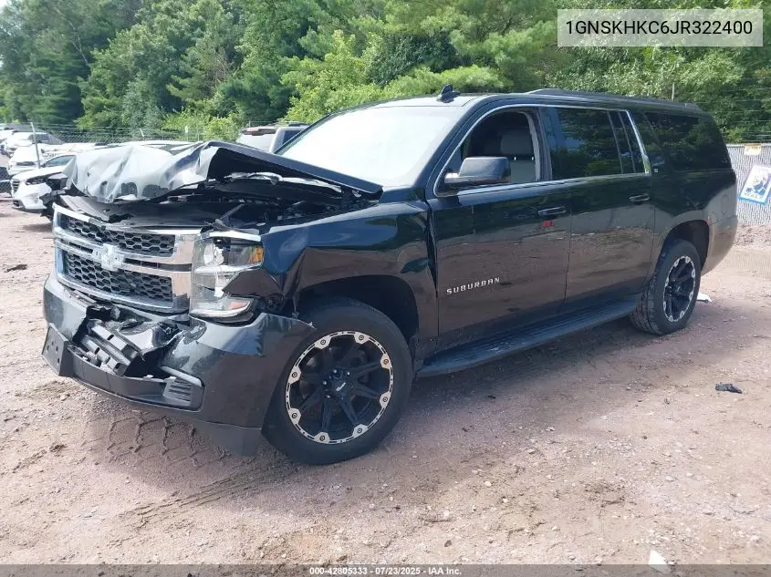 2018 Chevrolet Suburban Lt VIN: 1GNSKHKC6JR322400 Lot: 42805333