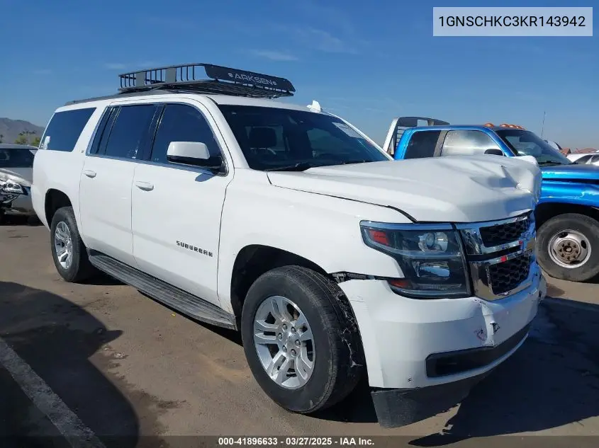 2019 Chevrolet Suburban Lt VIN: 1GNSCHKC3KR143942 Lot: 41896633
