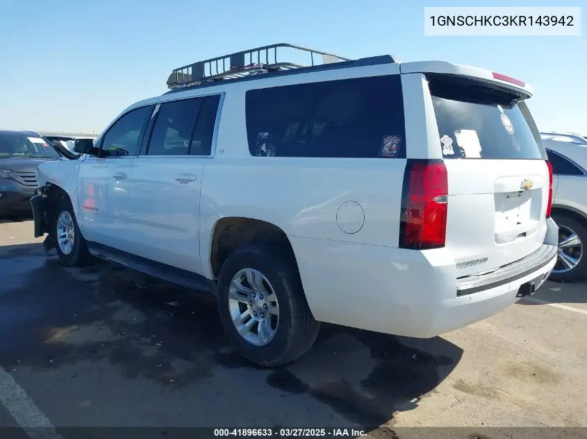 2019 Chevrolet Suburban Lt VIN: 1GNSCHKC3KR143942 Lot: 41896633