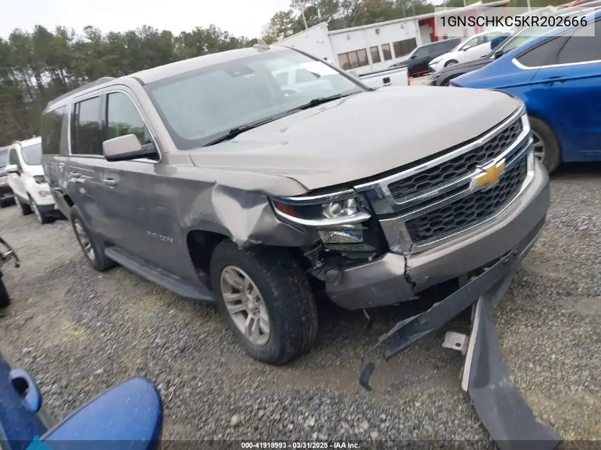 2019 Chevrolet Suburban Lt VIN: 1GNSCHKC5KR202666 Lot: 41918993