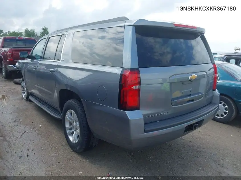 2019 Chevrolet Suburban Lt VIN: 1GNSKHKCXKR367180 Lot: 42598834