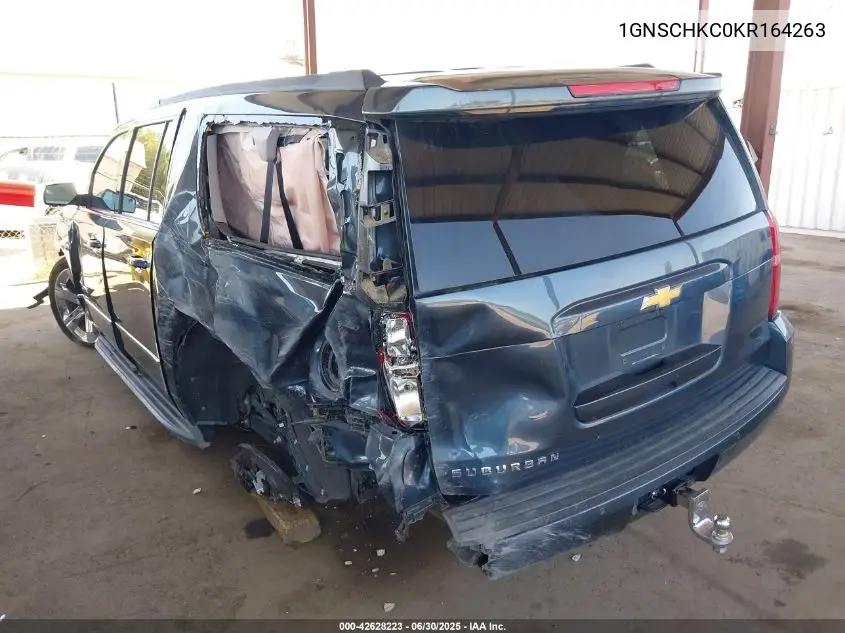 2019 Chevrolet Suburban Lt VIN: 1GNSCHKC0KR164263 Lot: 42628223