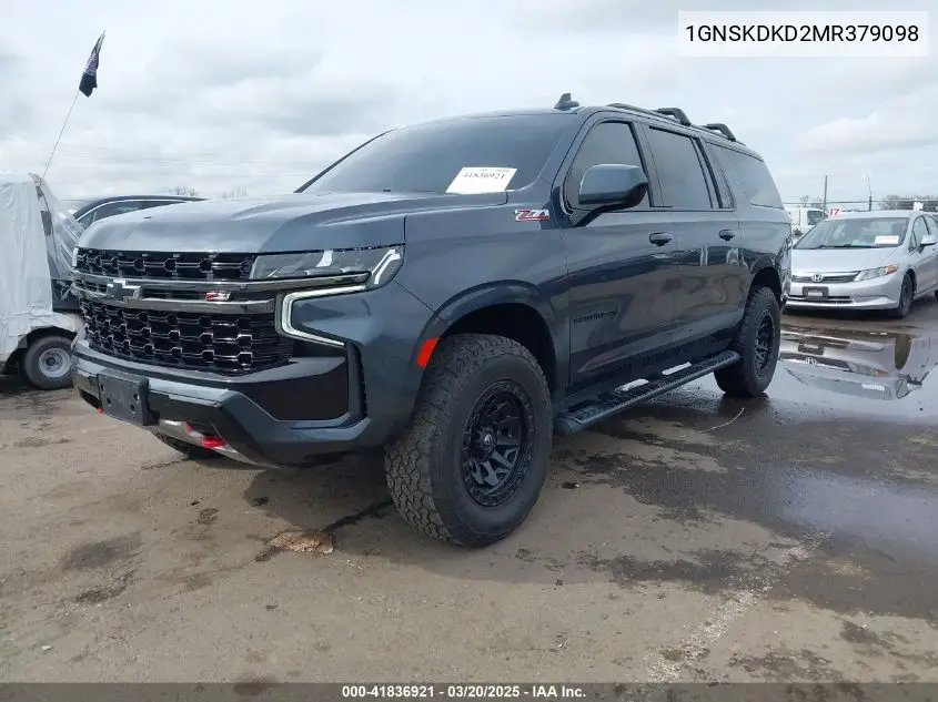 2021 Chevrolet Suburban 4Wd Z71 VIN: 1GNSKDKD2MR379098 Lot: 41836921