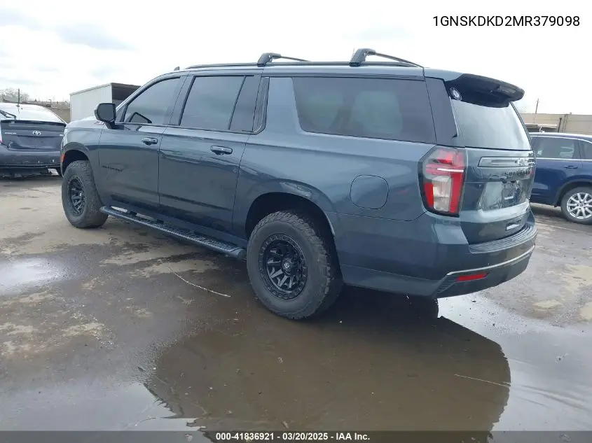 2021 Chevrolet Suburban 4Wd Z71 VIN: 1GNSKDKD2MR379098 Lot: 41836921