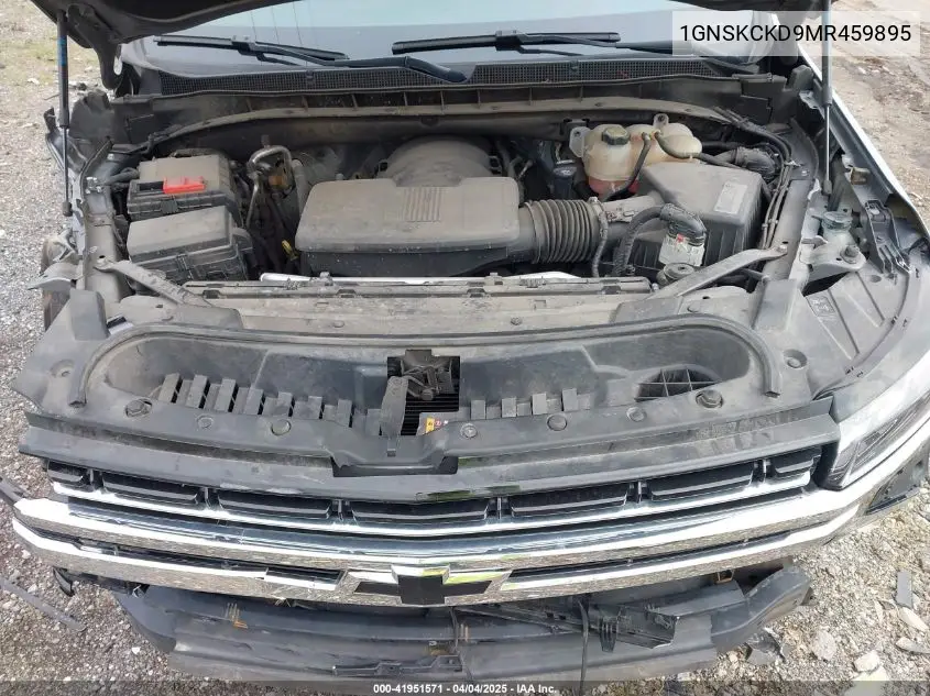 2021 Chevrolet Suburban 4Wd Lt VIN: 1GNSKCKD9MR459895 Lot: 41951571