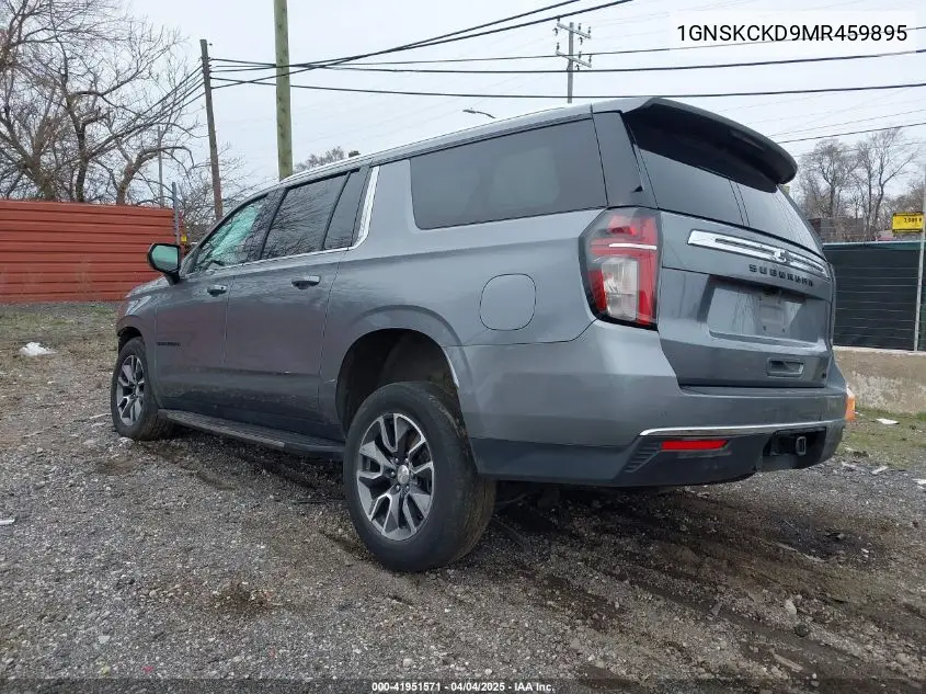 2021 Chevrolet Suburban 4Wd Lt VIN: 1GNSKCKD9MR459895 Lot: 41951571