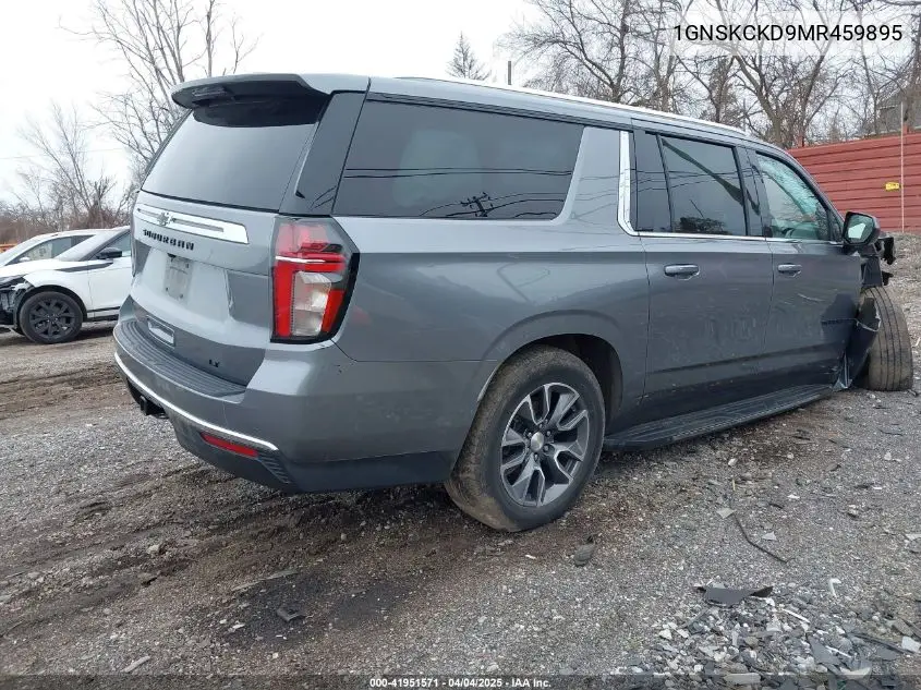 2021 Chevrolet Suburban 4Wd Lt VIN: 1GNSKCKD9MR459895 Lot: 41951571