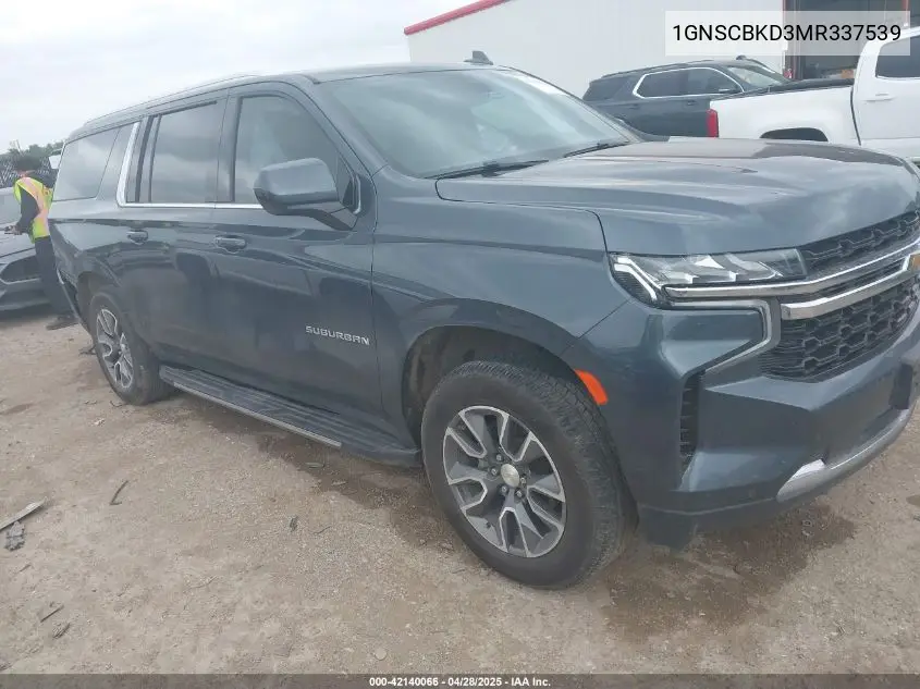 2021 Chevrolet Suburban 2Wd Ls VIN: 1GNSCBKD3MR337539 Lot: 42140066