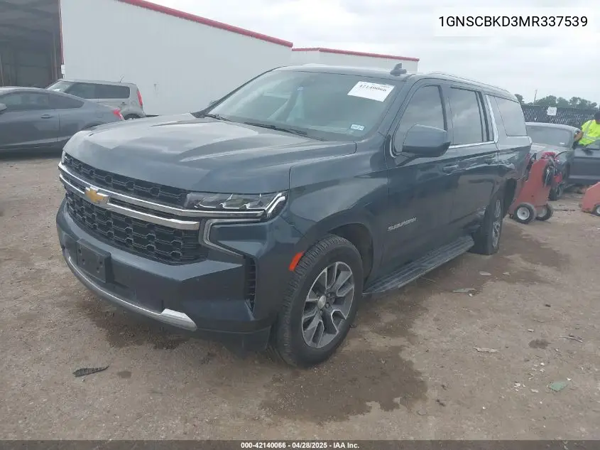 2021 Chevrolet Suburban 2Wd Ls VIN: 1GNSCBKD3MR337539 Lot: 42140066