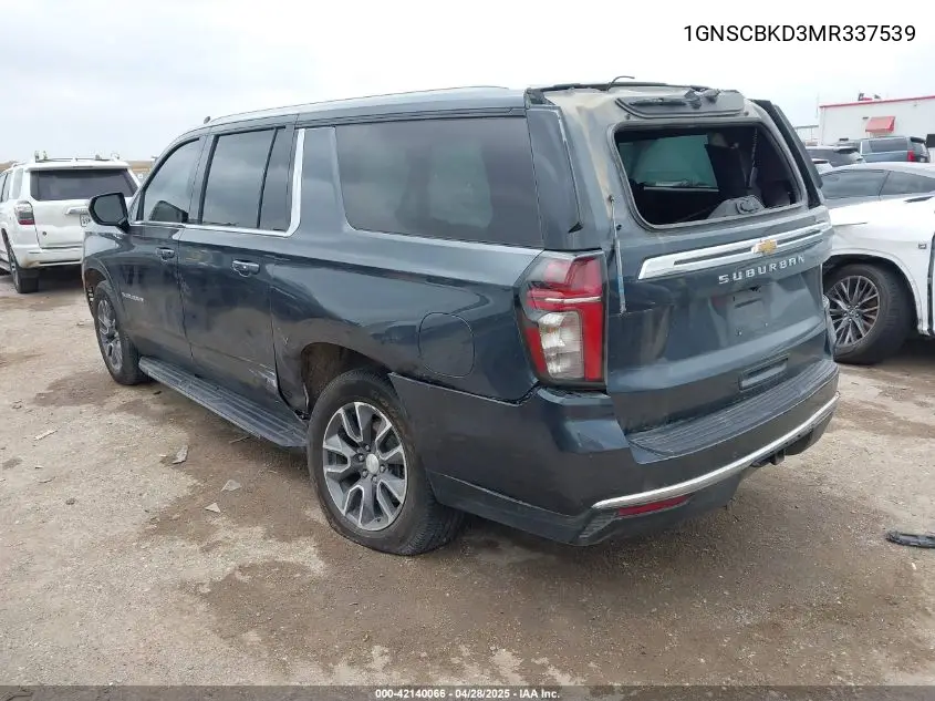 2021 Chevrolet Suburban 2Wd Ls VIN: 1GNSCBKD3MR337539 Lot: 42140066