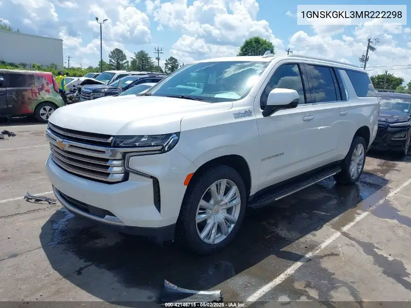 2021 Chevrolet Suburban 4Wd High Country VIN: 1GNSKGKL3MR222298 Lot: 42146715