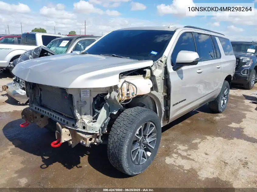 2021 Chevrolet Suburban 4Wd Z71 VIN: 1GNSKDKD4MR298264 Lot: 42478580