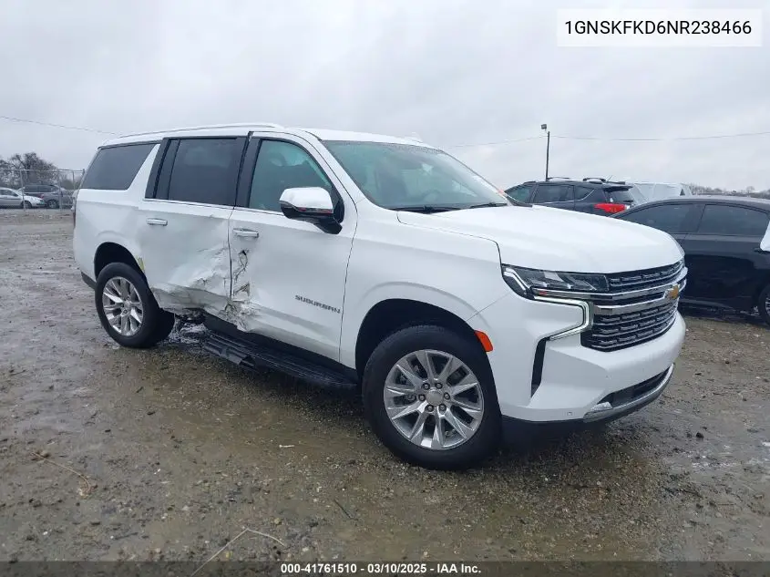 2022 Chevrolet Suburban 4Wd Premier VIN: 1GNSKFKD6NR238466 Lot: 41761510